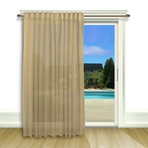 Lucerne Wanda Pleat Patio Panel w/wand 104x84 Linen